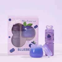 Set Perawatan Bibir Miss Vanessa Blueberry (lip gloss + masker bibir)