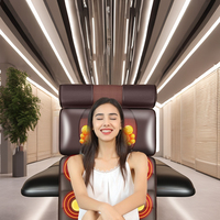 Coussin de massage vibrant à airbag complet avec fonction Shiatsu électrique, rouleau infrarouge, coussin d'air pour le cou et les pieds