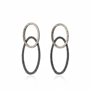 Plain Hammered Vintage <b>Earrings</b> Turkish Handcrafted Wholesale 925 Sterling Silver Jewelry for Women - Product Image 2