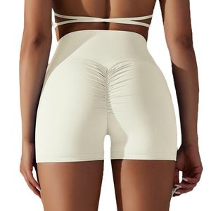Customized Women's Premium Quality High Waist Butt Lift Workout Yoga Compression <b>Slimming</b> Yoga <b>Shorts</b> - Product Image 3
