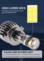 Ampoule de phare LED 150W avec lentille de projecteur, kit de conversion de phare LED pour voiture, 9005 9006 H11 H7, phares LED