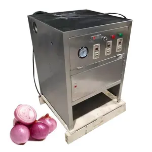 Máquina peladora de automatización Cebollas Máquina peladora de cebolla pequeña industrial