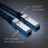 JumSoft JS 40G QSFP+ Modul Tembaga Direct Attach 1m Twinax DDM/DOM Didukung Garansi 1 Tahun Kompatibel dengan yang Tersedia di Stok
