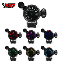 Tachometer RPM 80MM, alat pengukur RPM kecepatan tinggi Motor Stepper 7 warna 0-11000 RPM Meter dengan lampu Shift dan peringatan Puncak