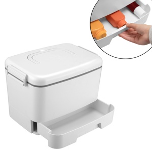 Công suất lớn 3 lớp hộ gia đình Viện trợ đầu tiên Kit hộp với xử lý y học lưu trữ Hộp y tế tổ chức Hộp tủ thuốc - Product Image 2