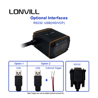 Lector de código 2d industrial, escáner de código de barras en miniatura con sensor de imagen para línea de montaje, 1280x800 COS S