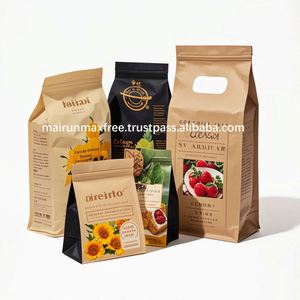 Bolsas de Embalaje para Granos de Café con Fondo Plano y Sellado de Ocho Lados, Personalizadas, de PET, a Prueba de Humedad, Impresas con Grabado, con Válvula, de 125G, 250G, 500G y 1Kg - Product Image 2