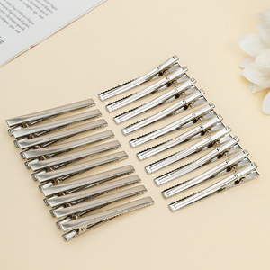 200pcs <strong>Silver</strong> Gold Slim Alligator Hair <strong>Clip</strong> 6cm Prong Hairpin Wholesale Barrettes for Kids DIY Grip Headwear Crafts - Product Image 1