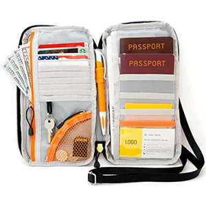 Boarding <b>Pass</b> <b>Holder</b> Neck Wallet <b>Travel</b> Pouch for Men and Women Passport <b>Holder</b> - Product Image 1