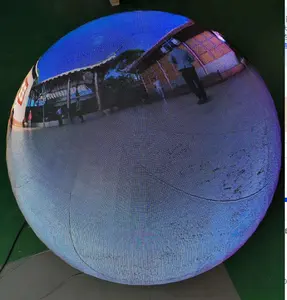 Tela de led redonda p4 de cor completa, esfera de 360 graus, display led