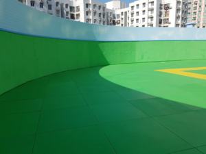 <span class=keywords><strong>Precio</strong></span> de fábrica Gimnasio Piso Alfombra Rollo Azulejo de goma de hierba <span class=keywords><strong>artificial</strong></span> de alta calidad - Product Image 4