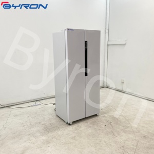 380L Side by Door Fridge With Water Dispenser Ice Maker Mechanical Dual-Temperature White Home Refrigerator Home Fridge - Product Image 4