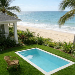 Piscines extérieures, piscine circulaire, piscine en fibre de verre, piscine utilisée, piscine de 6 m, piscine avec fenêtre en verre - Product Image 3