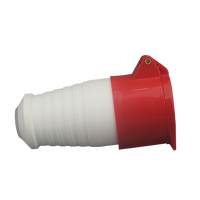Prise électrique industrielle WNZJ WNS1 16A 4P IP44 intérieure/extérieure, étanche à la poussière et à l'eau, 400V, non-terrestre, rouge, connecteur CE OEM