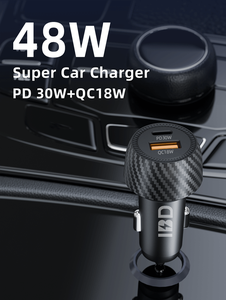 IBD ที่ชาร์จในรถ48W อเนกประสงค์, ที่ชาร์จโทรศัพท์ในรถเร็วชนิด C PD PPS 30W USB QC <span class=keywords><strong>18W</strong></span> สำหรับ <span class=keywords><strong>iPhone</strong></span> Samsung - Product Image 3