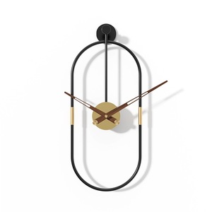 Nuevo Estilo nórdico, moda, superventas, <span class=keywords><strong>reloj</strong></span> <span class=keywords><strong>de</strong></span> pared <span class=keywords><strong>de</strong></span> hierro ovalado silencioso, <span class=keywords><strong>casa</strong></span>, sala <span class=keywords><strong>de</strong></span> estar, dormitorio - Product Image 1