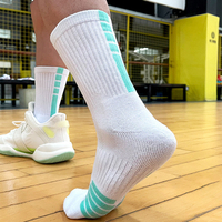 Chaussettes de sport de compression Elite pour la course, le cyclisme aéro, le basketball – Chaussettes de basketball épaisses tricotées mi-mollet OEM
