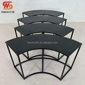 Table Serpentine Moderne en Métal pour Mariages, Banquets, Fêtes, Décoration de Table à Gâteau, Événements Extérieurs - Product Image 4