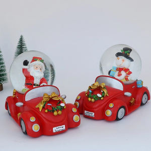 كرة ثلجية زجاجية مصنوعة من الراتنج للبيع بالجملة، زينة مخصصة لعيد الميلاد والهالوين، كرة ثلجية للسيارة - Product Image 2