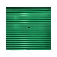 Porte de garage à enroulement simple en acier inoxydable, modèle beige SS-1, résistante à l'eau, garantie 4 ans, design postmoderne, à pousser
