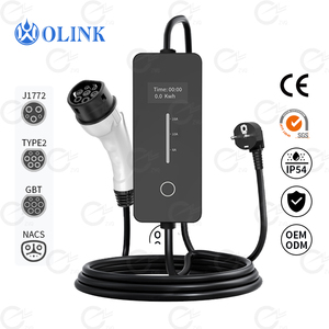 OLINK 7KW Chargeur EV portable Type 2 Chargeur secteur Câble de 5m Chargeur de voiture intelligent résistant aux intempéries - Product Image 1