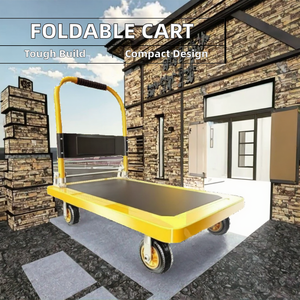 Camión de mano plegable de aluminio resistente, carro de transporte plegable pequeño, plataforma OEM para herramientas de compras, carro de equipaje - Product Image 2