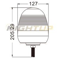 NIGHTUP 12V 24V Phare de signalisation robuste pour l'exploitation minière, camions et agriculture, à LED haute puissance, CE R10 ROHS IP65