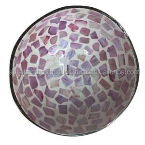 ชามมะพร้าวลายดอกไม้หลากสีสัน งานแฮนด์เมดคุณภาพสูง ปลอดสาร BPA เป็นมิตรกับสิ่งแวดล้อม เหมาะสำหรับตกแต่งบ้านและห้องครัว ขายส่ง - Product Image 4