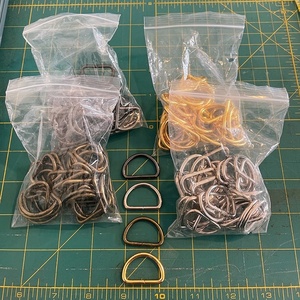 Rectangular alloy <b>adjustable</b> belt backpack <b>square</b> ring gold silver buckle for shoulder straps, webbing, wallet hardware - Product Image 6