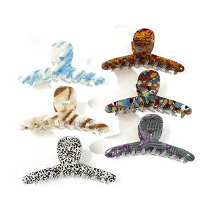 กิ๊บติดผมอะซิเตทลายแฟชั่นเรียบหรู ดีไซน์บางเฉียบ คุณภาพสูง ปรับแต่งได้ตามต้องการ สำหรับทุกเพศ - Product Image 1