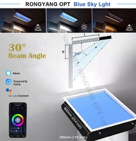 Panneaux LED de plafond Blue Sky Fenêtre intelligente pour la maison avec rythme circadien Lumière artificielle virtuelle Lumière du soleil artificielle