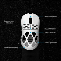 Souris de jeu sans fil optique USB 2.4G Ajazz AM3 MAX AM3 PRO PAW3395 RGB rétroéclairée programmable ergonomique légère en magnésium