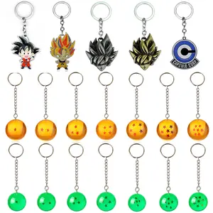 20 Stijlen Dragon Star Shenron Dbz Son Goku Vageta Accessoires Hanger Kristallen Bol Sleutelhanger Cartoon Anime Legering Sleutelhanger