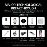 Détecteur portable intelligent sans fil RF pour localiser les caméras de surveillance cachées, les appareils indésirables et vérifier les signaux mobiles