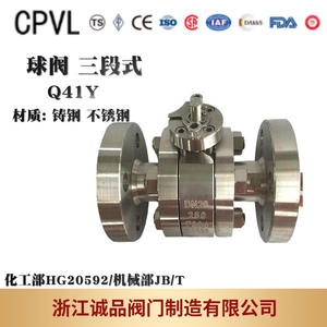 วาล์วบอลแรงดันสูงเหล็กฟอร์จ Q41Y วาล์วหล่อสแตนเลสแบบสามชิ้น พร้อมดีไซน์เกลียวทนการกัดกร่อน - Product Image 5