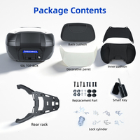 Caja Trasera Inteligente ADV 350 de 50L, Baúl Superior con Portaequipajes Trasero, Ajuste Perfecto para Motocicletas Honda ADV350