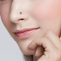 Clous d'oreille en acier inoxydable 316L, clous d'oreille pour le nez, l'lobe de l'oreille, l'hélix, petit labret, piercing pour la lèvre, tragus, clous d'oreille pour femmes, bijoux pour le corps