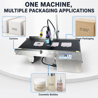 Imprimante d'étiquettes électrique à jet d'encre avec emballage papier pour machine de codage par lots, date d'expiration, code QR, intégration sur convoyeur 12,7 mm
