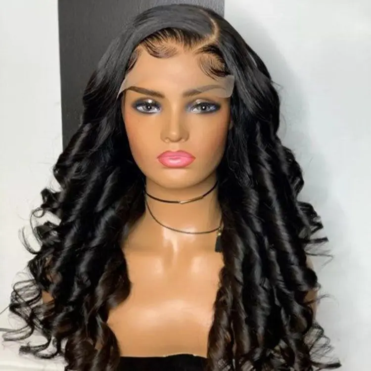 Brazilian Hair Frontal Loose Wave Natural Human Peruvian Hair Lace Front Wigs Human Hair Wig