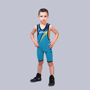 Celana ketat gulat anak-anak sublimasi Premium seragam gulat Singlet untuk gulat anak-anak - Product Image 1