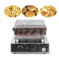 110V 220V Oem Commercial 16 grilles Mini Machine à gaufres de forme ronde électrique 16 tranches gaufrier rond