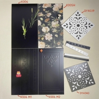 Carreaux de mur de sol à motifs de feuilles de plantes françaises modernes pour cuisine salle de bain balcon centre commercial école 60X120 40X80 30X60 taille céramique