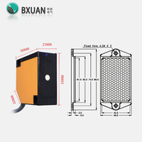 Capteur photoélectrique BXuan A3T-10MX avec sortie relais NPN PNP, distance de détection de 10 m
