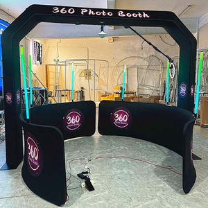 Dropshipping Logo gratuit personnalisé au dessus de la tête 360 Photo Booth Truss Rgb 360 Degree Led Lighting - Product Image 6