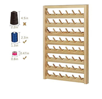 Support mural pliable en bois de pin pour bobines, rangement pour fils à coudre, fils cirés et canettes, support en bois pour fils.