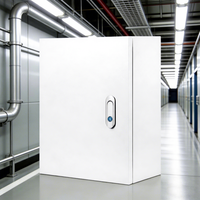 Boîte de distribution électrique murale intérieure/extérieure en acier galvanisé, revêtement poudré, IP30, sécurisée