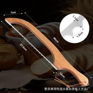 Wooden <b>bread</b> <b>knife</b> and toast saw, simple dough <b>knife</b> cutting tool, baguette <b>bread</b> cutting saw, <b>bread</b> and toast cutting saw - Product Image 4