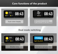 HDFocus 21 pouces RJ45 LCD horloge murale numérique avec système de contrôle central synchronisation automatique NTP et diffusion d'informations pour l'éducation
