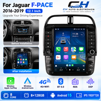 Autoradio Android style Tesla pour Jaguar F-PACE 2016-2019, CarPlay sans fil, Bluetooth, GPS, multimédia