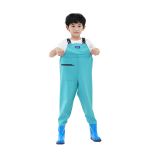 Cuissardes en PVC pour <span class=keywords><strong>enfants</strong></span>, plage, zones marécageuses, jeu, imperméables et légères, cuissardes écologiques pour <span class=keywords><strong>enfants</strong></span> avec bottes - Product Image 2